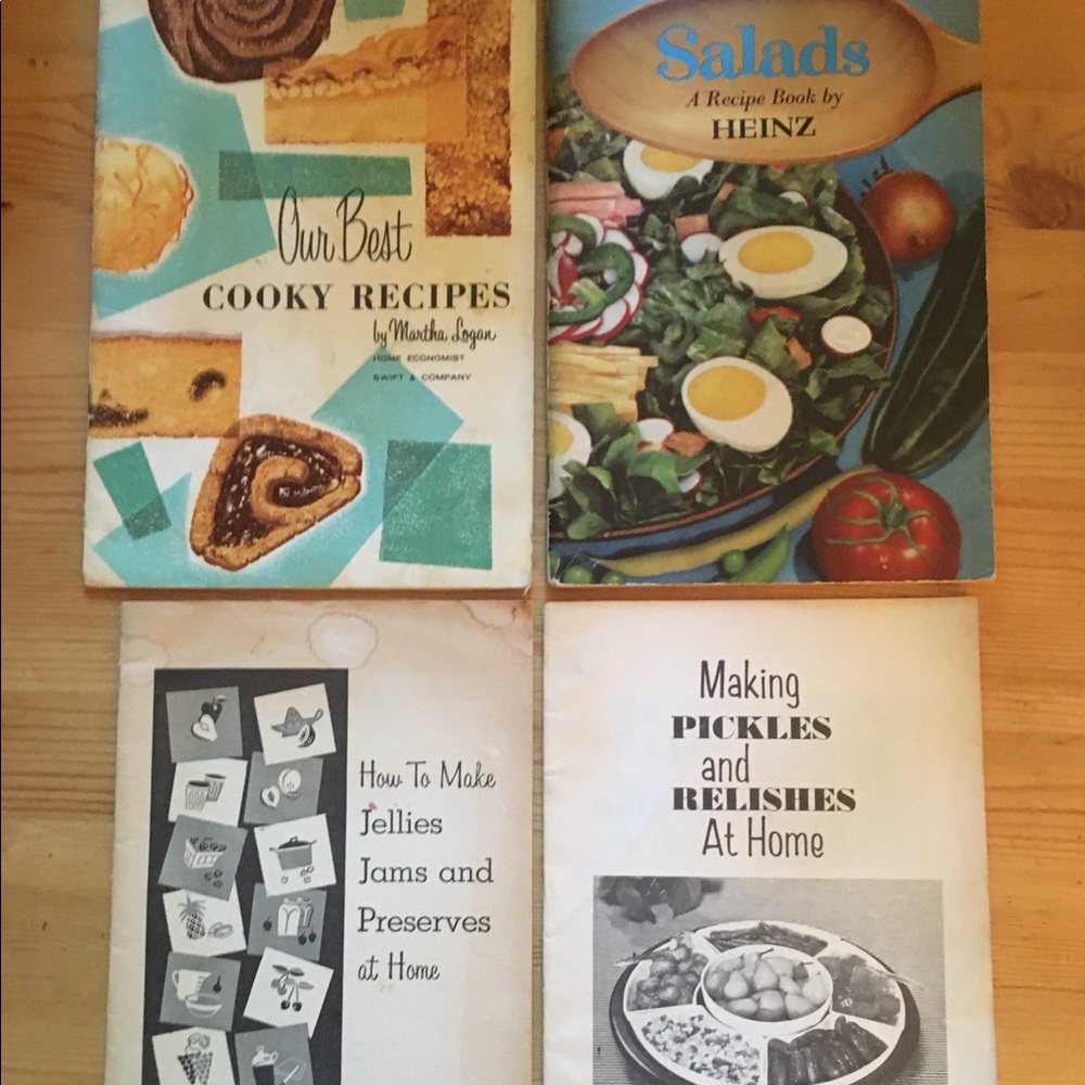 4 Vintage Paper Cookbook/Pamphlets 1950’s-60’s